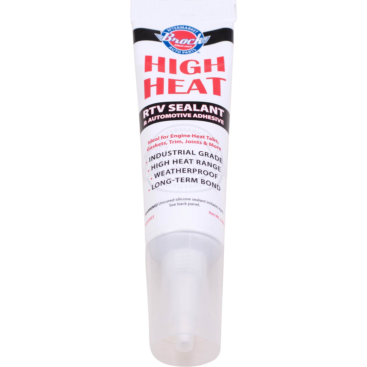 2.8 oz Tube High Temp RTV Silicone Gasket Trim Joint Sealant Engine Heat Tabs