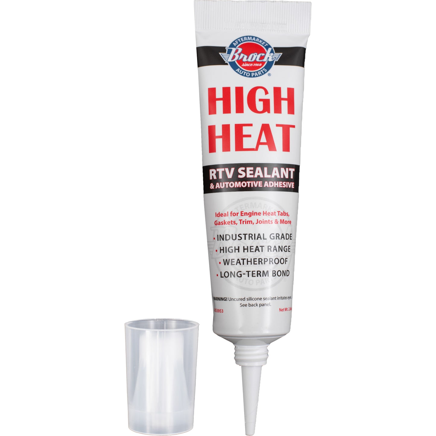 2.8 oz Tube High Temp RTV Silicone Gasket Trim Joint Sealant Engine Heat Tabs