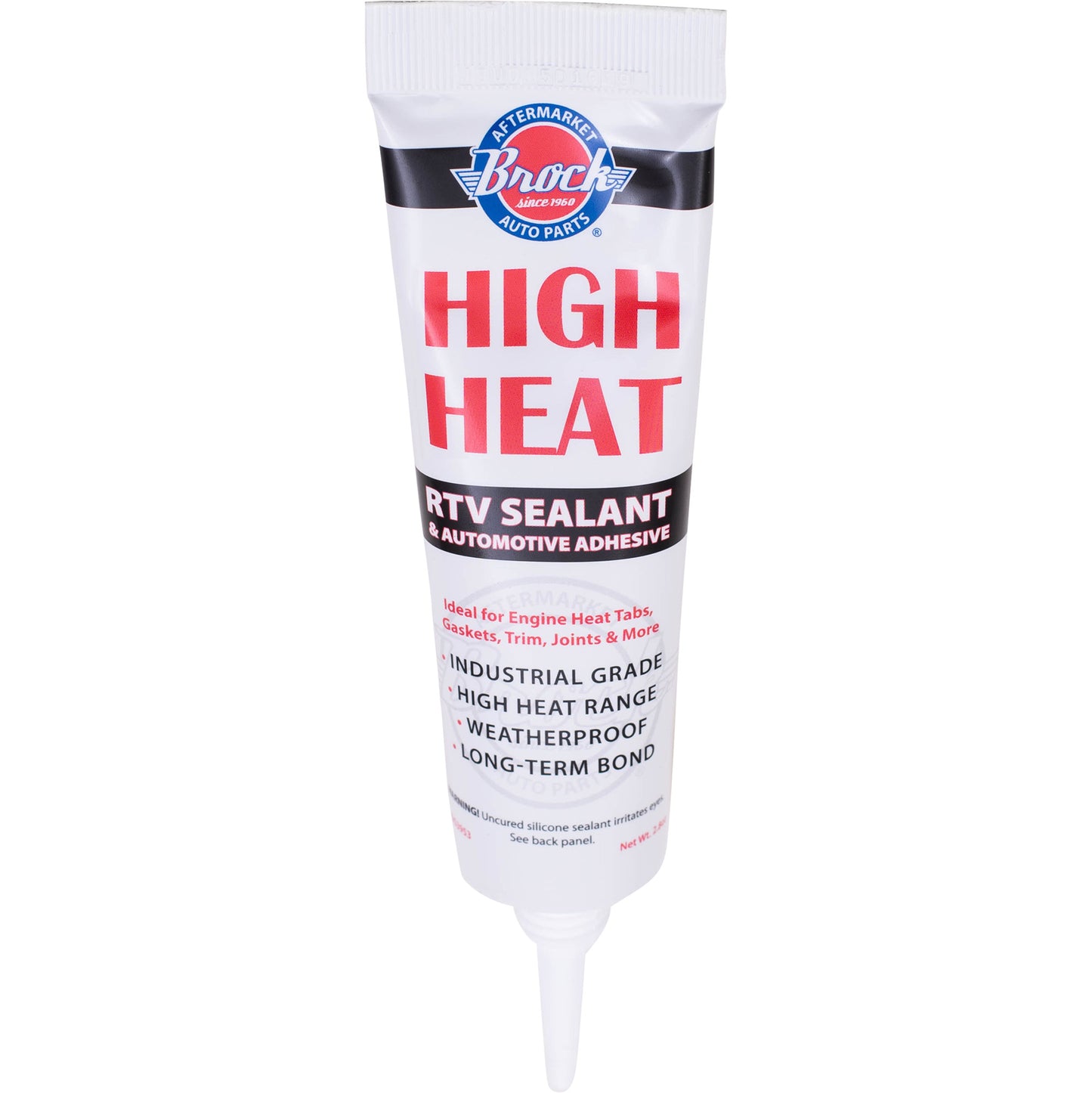 2.8 oz Tube High Temp RTV Silicone Gasket Trim Joint Sealant Engine Heat Tabs