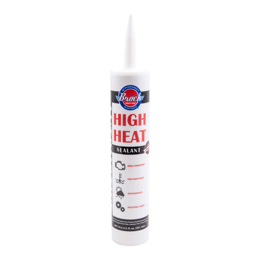 Brock Heat Tab Glue Silicona RTV - Cartucho de 10.2 oz