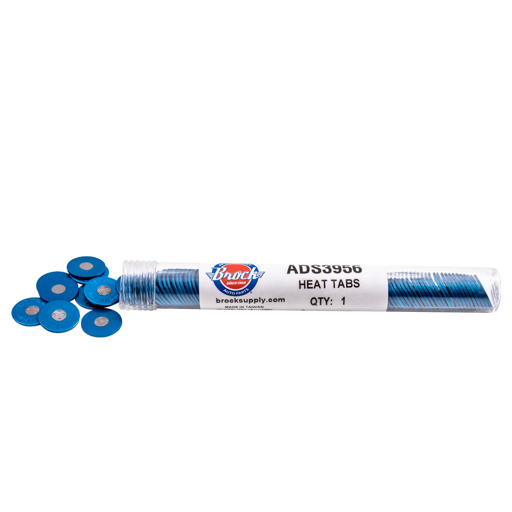 Brock Marine Engine Heat Tabs - Guaranteed Accurate - Center Melts At 195-200F/90-93C - 100 Heat Tabs Per Tube