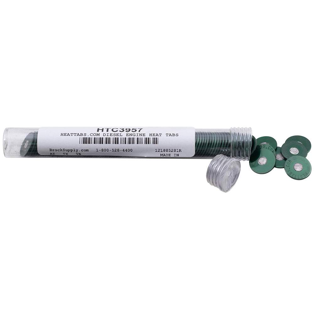 EngineHeatTabs Diesel Engine Heat Tabs - Center Melts At 240-250F/115-121C – Guaranteed Accurate - 100 Heat Tabs/Tube